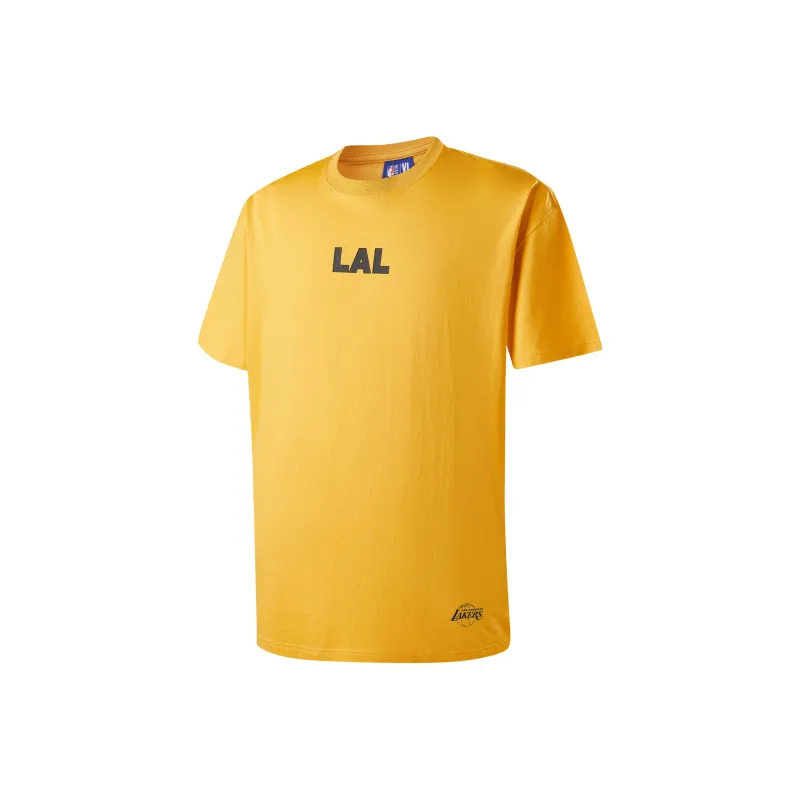 NBA Los Angeles Lakers Team Culture Collection T Shirt Unisex Yellow-1