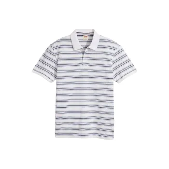 Levi’s Polo Shirt Men's Striped Bright White