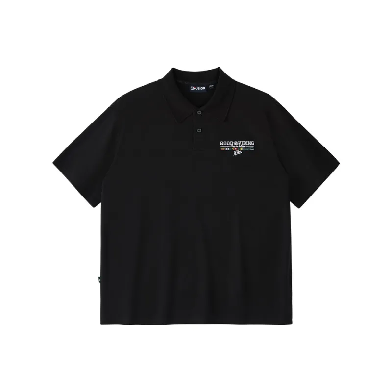 FILA FUSION Polo Shirts Men Jet Black-0