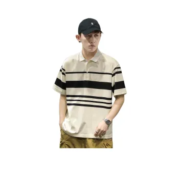Tonlion Polo Shirt Men's Beige Yellow