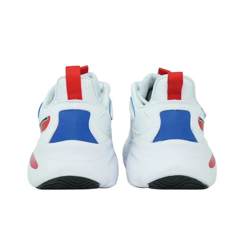 Erke Abrasion Resistant Height Increasing Low Top Chunky Sneakers Men's White-4