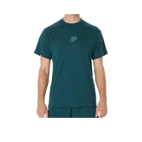 Asics Shirts Men Dark Green
