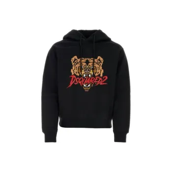 DSQUARED 2 Bear Logo Cool Fit Hoodie Sweatshirt