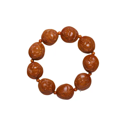 ZHOUPAI Olive Pit Walnut Beaded Bracelet Unisex