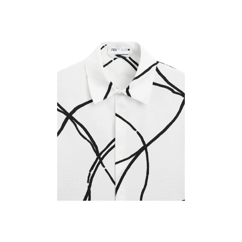 ZARA Shirts Men Print-2
