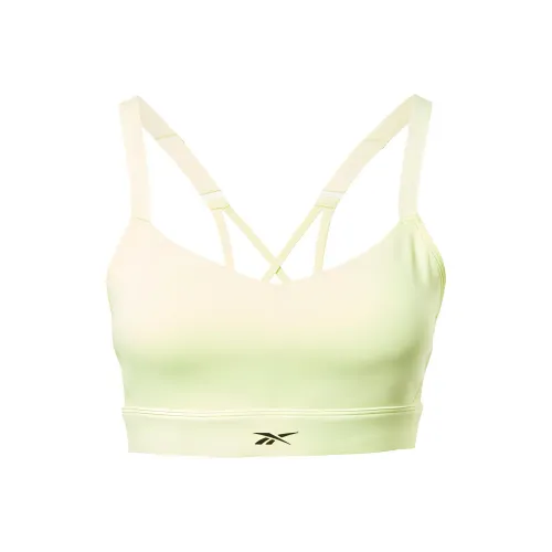 Reebok S Lux Strappy Bra Sports Underwear Women's Yellow
