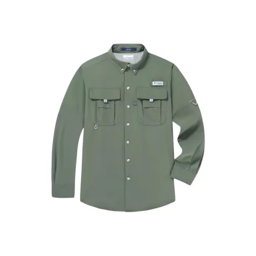 Columbia PFG Shirt Unisex Army Green