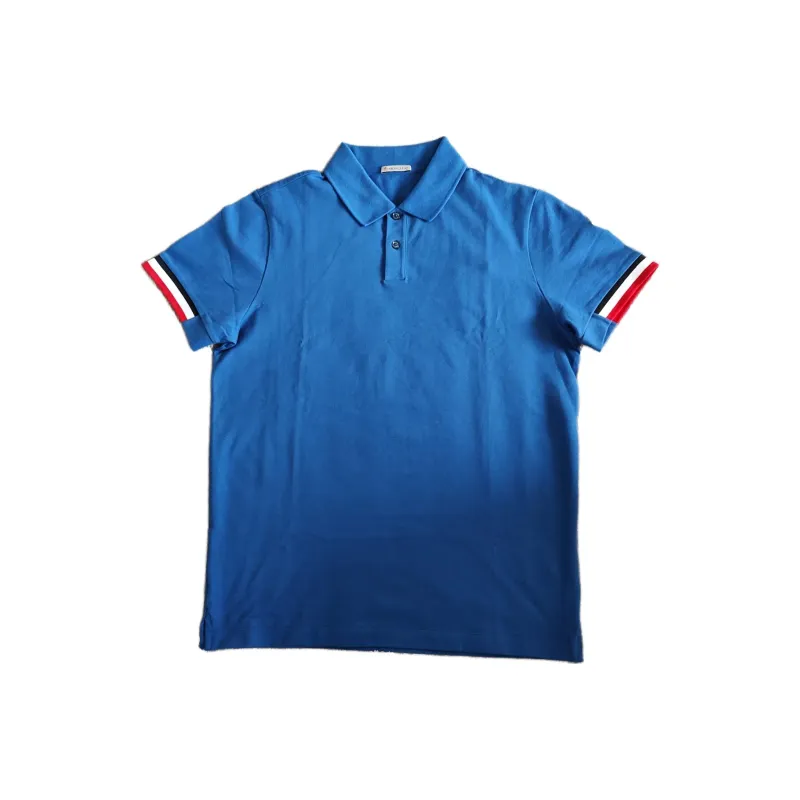 Moncler Polo Shirts Men Blue-0