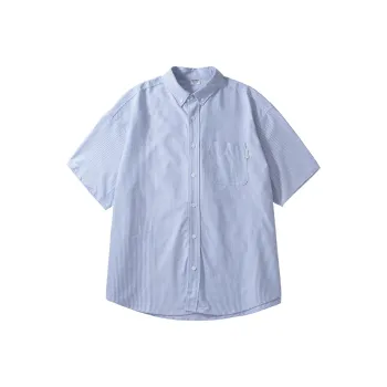 BORDERLESS BDLS Shirt Unisex Blue White Stripes