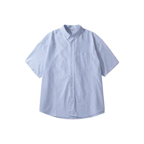 BORDERLESS BDLS Shirt Unisex Blue White Stripes