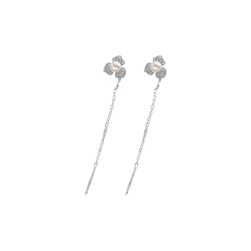 ZHENZHUAOMI Pearl Drop Earrings Women's-0