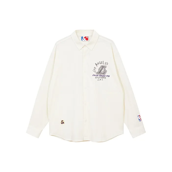 JACK JONES· x NBA Long Sleeved Shirt Men's White-0