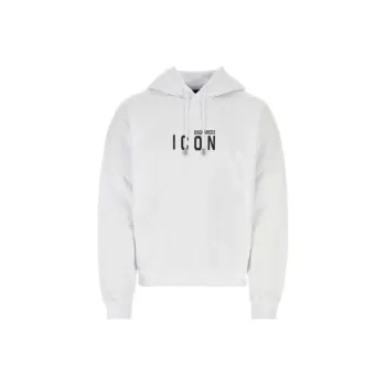 DSQUARED 2 Icon Logo Printed Drawstring Hoodie