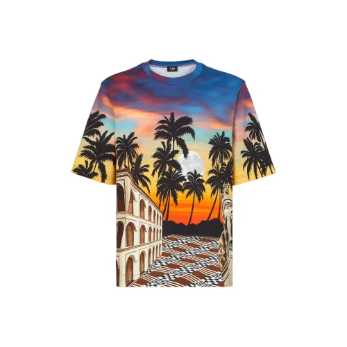 FENDI Graphic Printed Crewneck T-Shirt