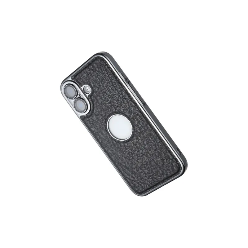 Kona Chun Genuine Leather Material Nostalgic Classic Tricolor Phone Cases Compatibility Apple 16/15/14/13/12/iPhone 16-7