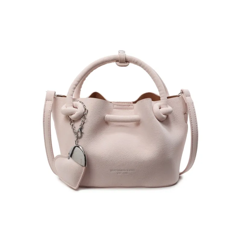 Yalu PU One Shoulder Handbag Regular Women's Black/Ecru/Pink/Green-13
