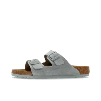 Birkenstock Rubber Sole Slip Resistant Abrasion Resistant Slide Slippers Men's Light Blue Regular Loose Fit