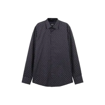 HUGO BOSS SS24 Shirt Men's Dark Blue