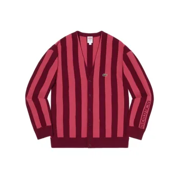 Supreme Lacoste Stripe Cardigan
