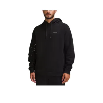 Lululemon Classic-FitFleece Pullover Hoodie Reflective Sweatshirt Men's Black