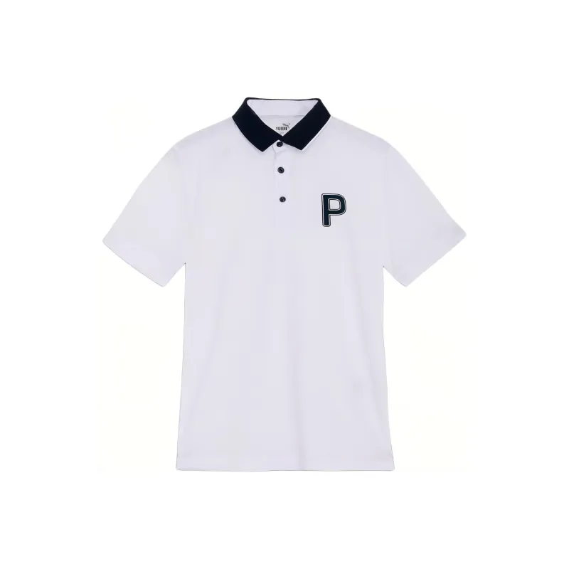 PUMA Golf Wear Polo Shirts Men White-0
