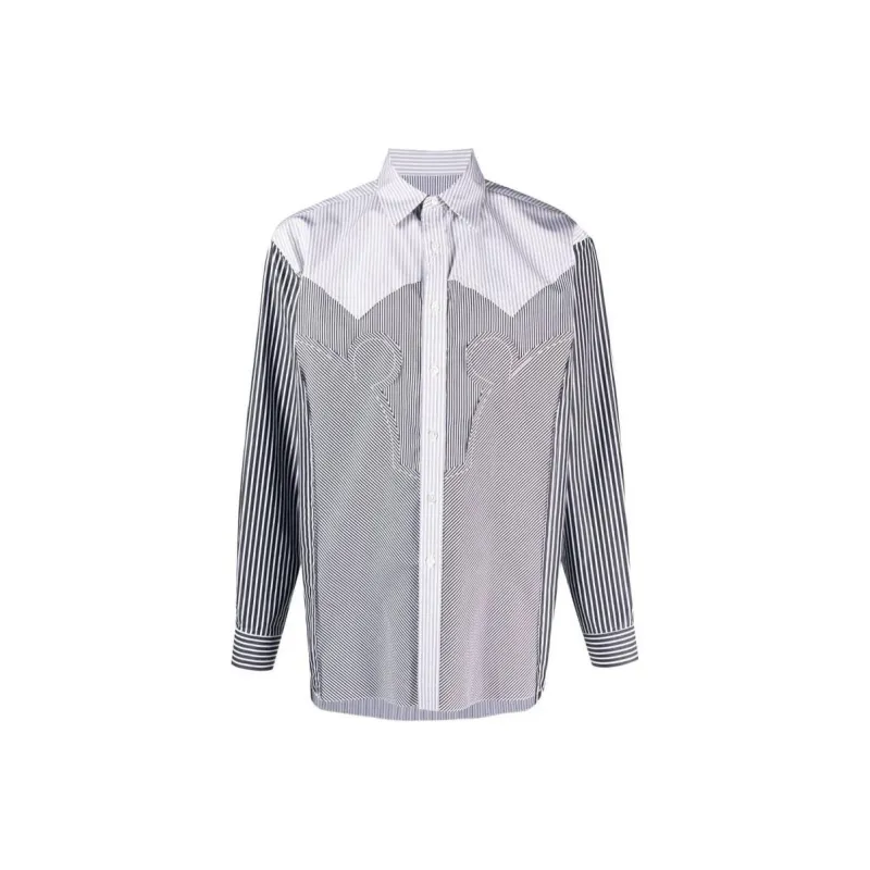 Maison Margiela Buttoned Striped Shirt-0