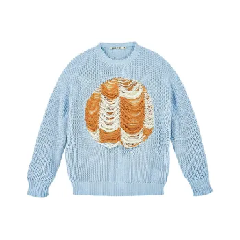 Loose Fit Sweater Unisex Light Blue