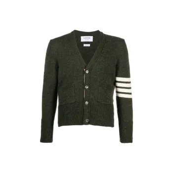 THOM BROWNE 4 Bar Knitted Cardigan