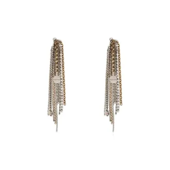 Alexander McQueen Brass Earrings Women's Silver