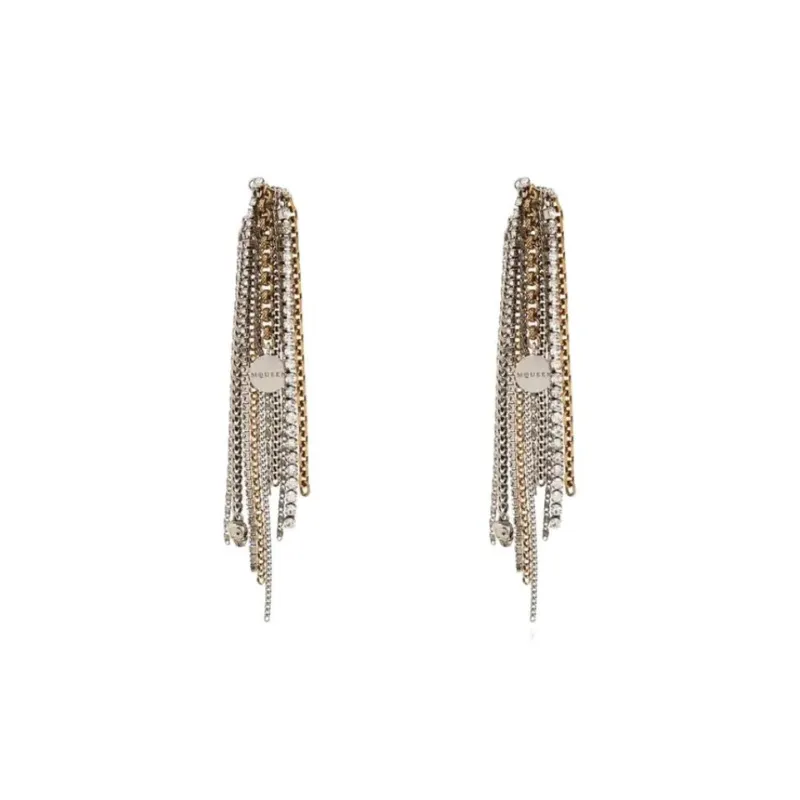 Alexander McQueen Brass Earrings Women's Silver-0