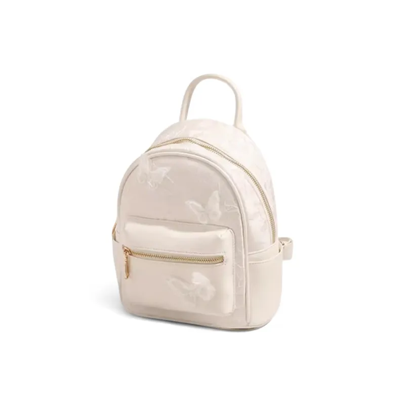 CLEVER& KETCH PU Backpack Regular Women's White/Pink-2