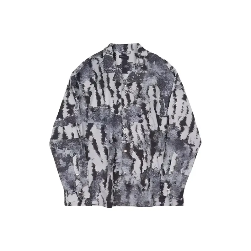 Randomevent Shirt Men's Black Beige-0