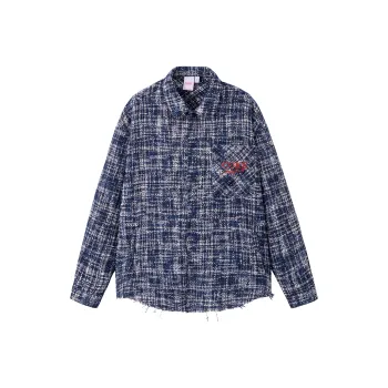 Coke Shirts Unisex Blue White Plaid