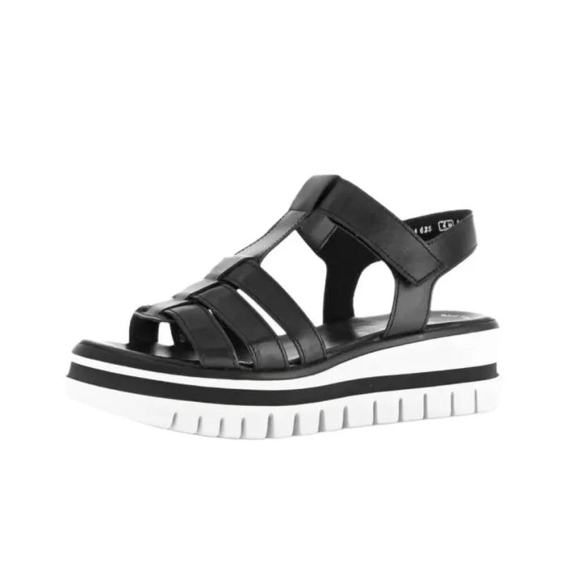 Gabor Fashion Roman Sandals 5.5cm Women's Black-2