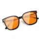 Black Frame with Orange Lens