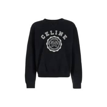 CELINE Blason Loose Sweatshirt In Cotton Fleece