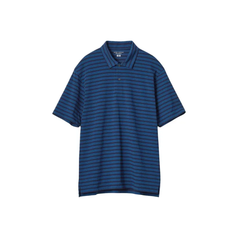 UNIQLO Polo Shirt Unisex Sea Blue-0