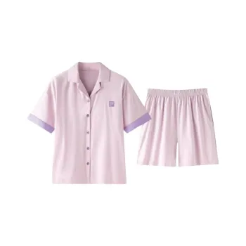 ZAO FU NIAO Pajama Set Women's Morning Glory Purple