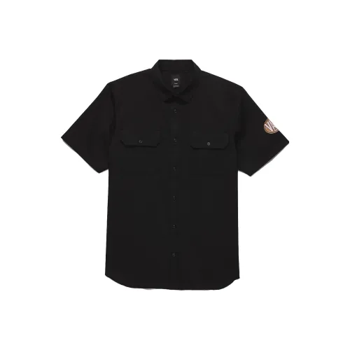 Vans Oval Logo Work Wear Buttondown Shirt Shirt Men's Black