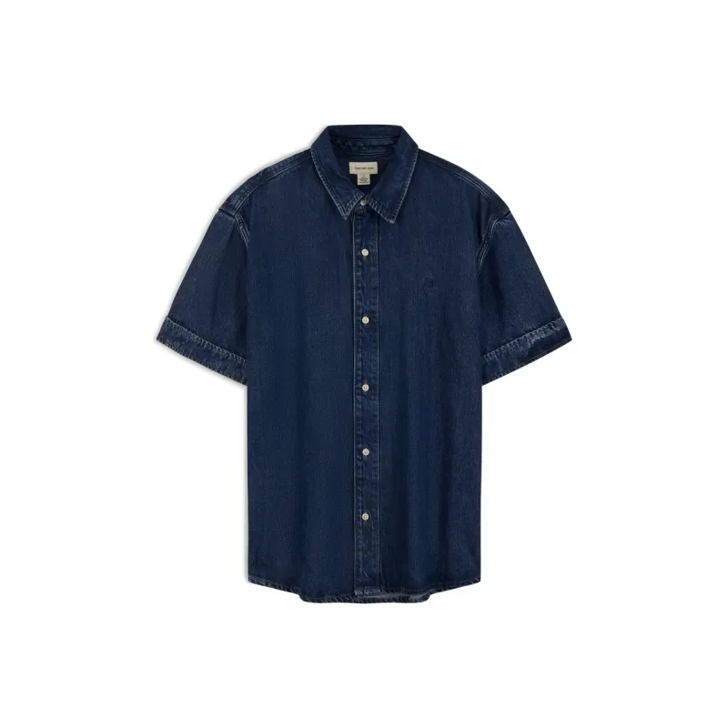 CALVIN KLEIN Shirt Men's Denim Blue-0