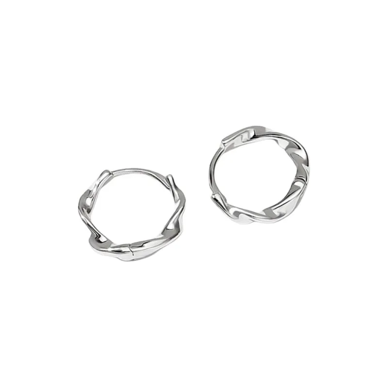 DAIRUO S925 Sterling Silver Stud Earrings Women's-0