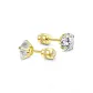 Gold-Starry Sky Stud Earrings (4MM)