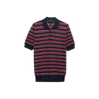 PRADA SS24 Polo Shirt Men's Red
