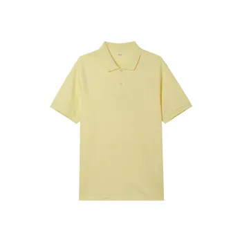 UNIQLO Polo Shirt Unisex Light Yellow