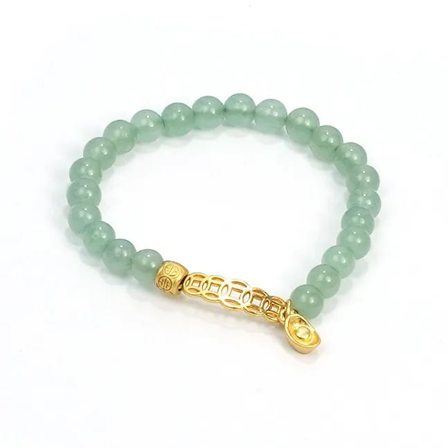 Cloudy Sky Natural Aventurine Bracelets Women's-0