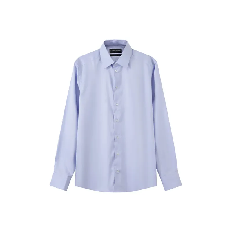 EMPORIO ARMANI SS24 Shirt Men's Light Blue-0