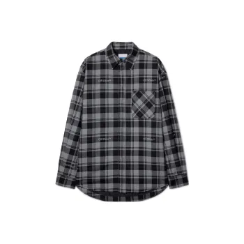 OFF WHITE Logo embroidered Checked Padded Shirt
