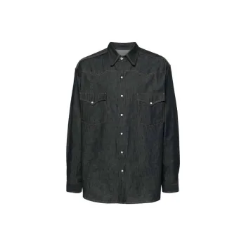 Maison Margiela Flap Chest Pocketed Buttoned Denim Shirt