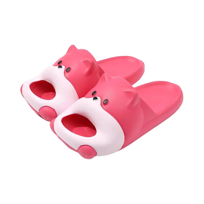 Lighthearted Cute Puppy Slippers Summer Slip Resistant Platform Squashy And Bouncy Feeling Eva Slippers-5