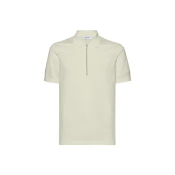 Ferragamo Logo embroidered Half zip Polo Shirt